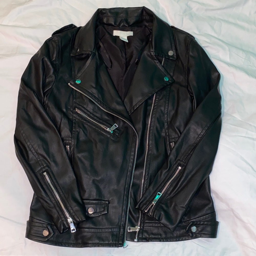 H&M Pleather Moto Jacket